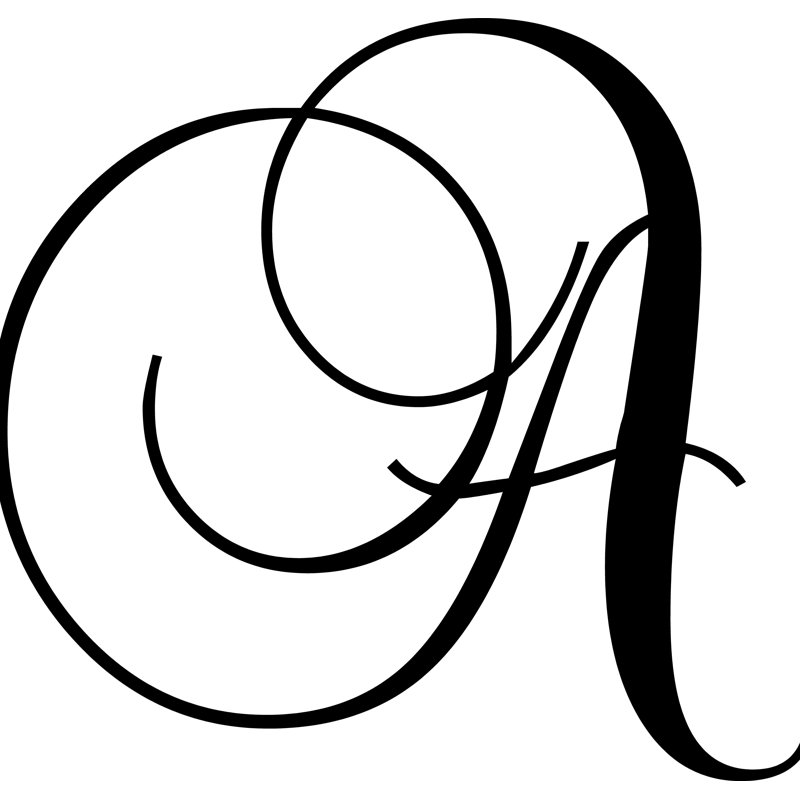 Enchantingly Elegant Letter "A" Wall Decal & Reviews Wayfair